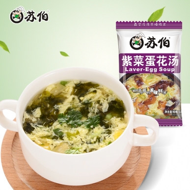 廣州蘇伯6g裝紫菜蛋花速食湯